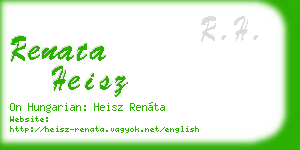 renata heisz business card